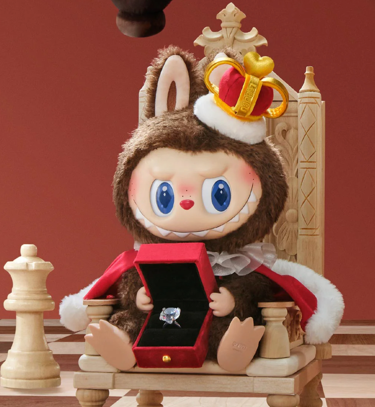 Labubu The Monsters Let's Checkmate King Vinyl Plush Doll